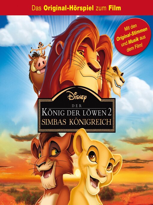 Titeldetails für Der König der Löwen 2--Simbas Königreich nach Marty Panzer - Verfügbar